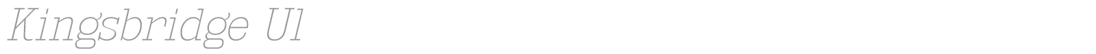 Kingsbridge font preview